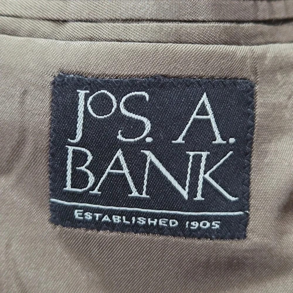 Jos A Bank 42L Gray 100% Wool Blazer Mens Long Sport Coat‎ Jacket 42L